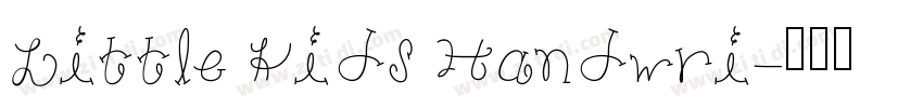 Little Kids Handwri字体转换